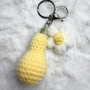 Fashion Handmade Pear Flower Bag Charm